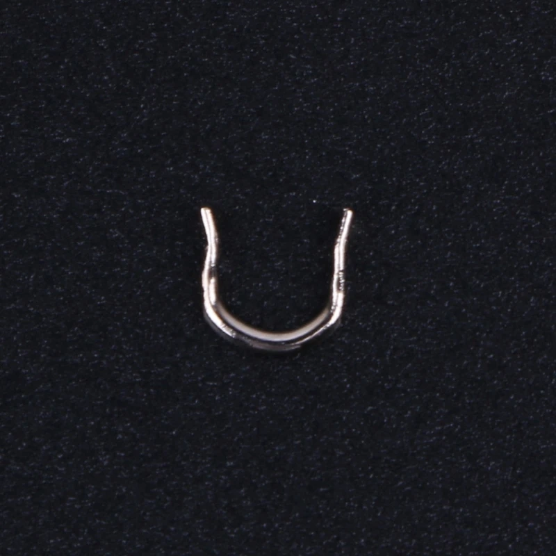 100pcs Fishing U Shaped Ring Baits Lure Tool Stainless Steel Accessories Tackle U2JB | Спорт и развлечения