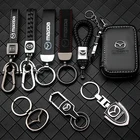 1 шт., автомобильный кожаный брелок для Mazda Axela 2 3 MS CX30 CX3 CX5