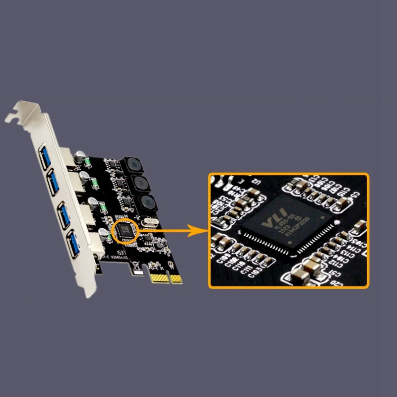 4 порта Usb 3 0 Pci Экспресс плата расширения Pcie E контроллер хоста X Usb3.0 Плата