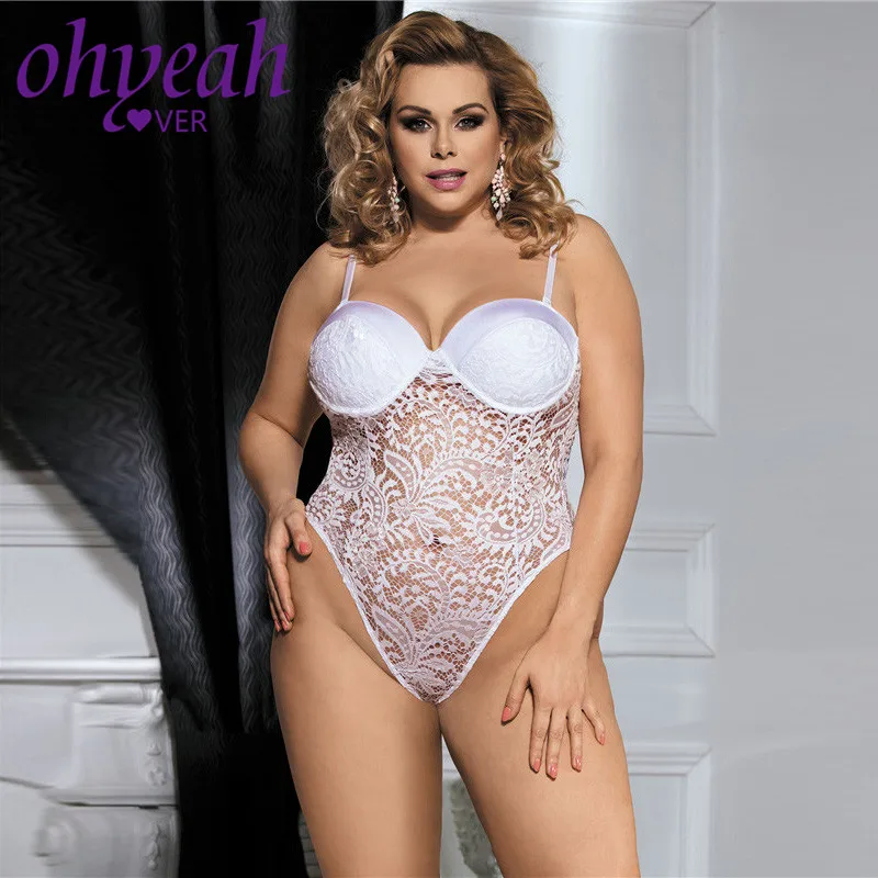 Ohyeahlover сексуальное боди на шнуровке соблазнительная униформа Mujer Femme размера плюс