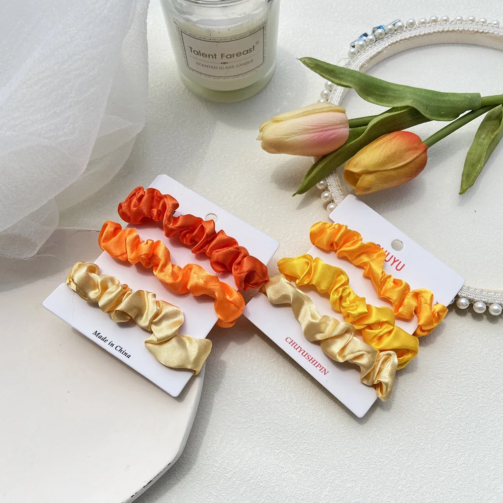 Эластичные резинки для волос Scrunchies женское кольцо с большим кишечником резинка