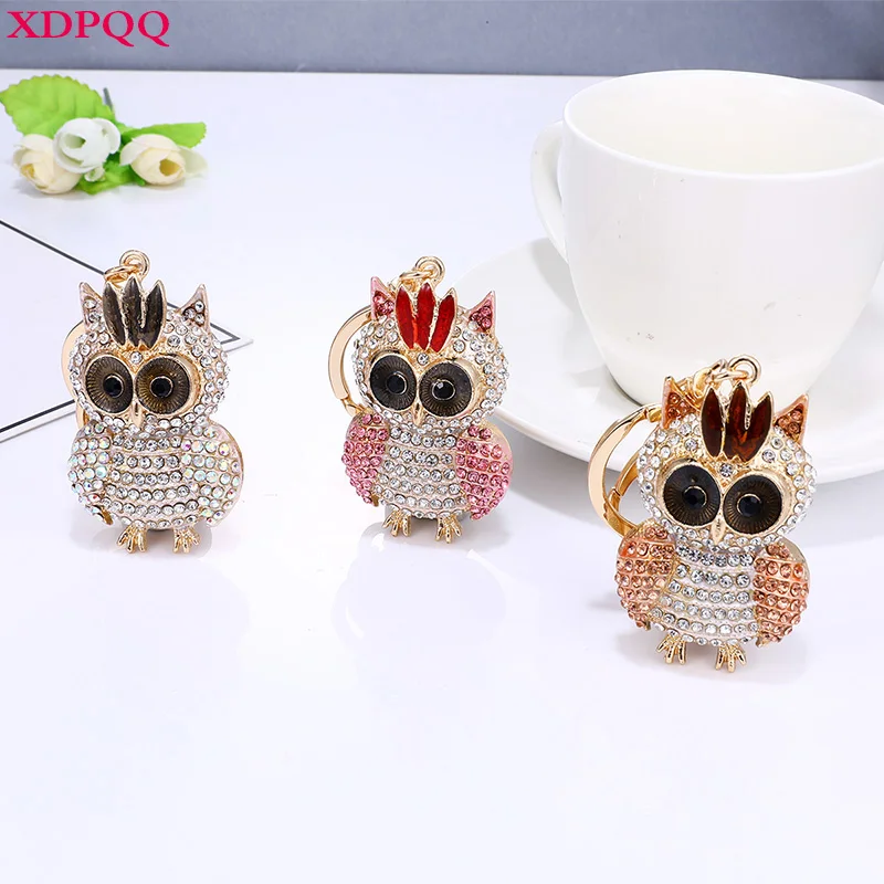 XDPQQ модная женская сумка подвеска брелок в форме Совы сплав краска процесс|Брелоки| |