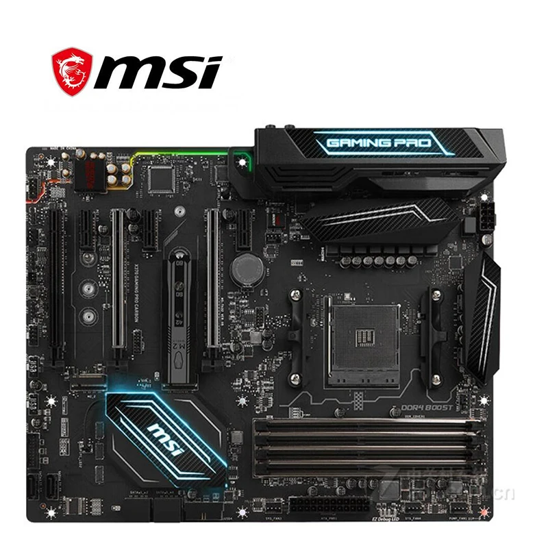 Для материнской платы MSI X370 GAMING PRO CARBON Socket AM4 для AMD X370M M.2 PCI-E 3 0 оригинальная