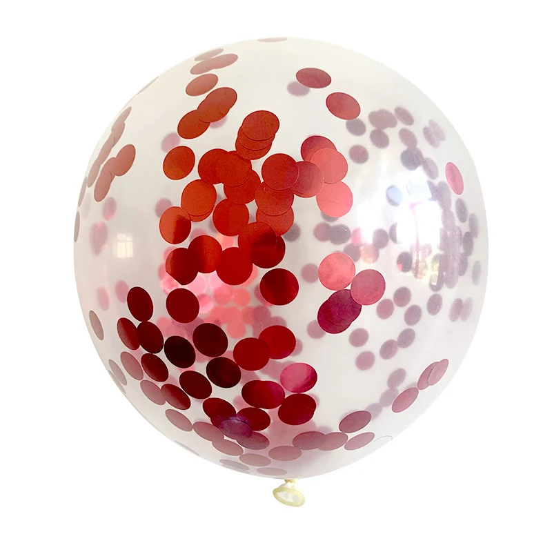 Латексные воздушные шары с конфетти 10 шт