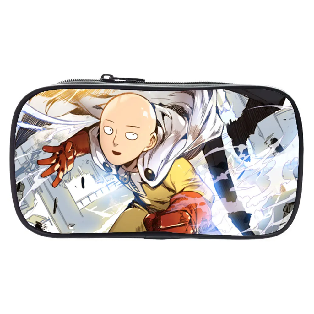 

One Punch Man Pencil Case Anime Design Coin Bag Wallet Purse Cosmetic Box Boys Girls Pencil Pouch Stationery Case