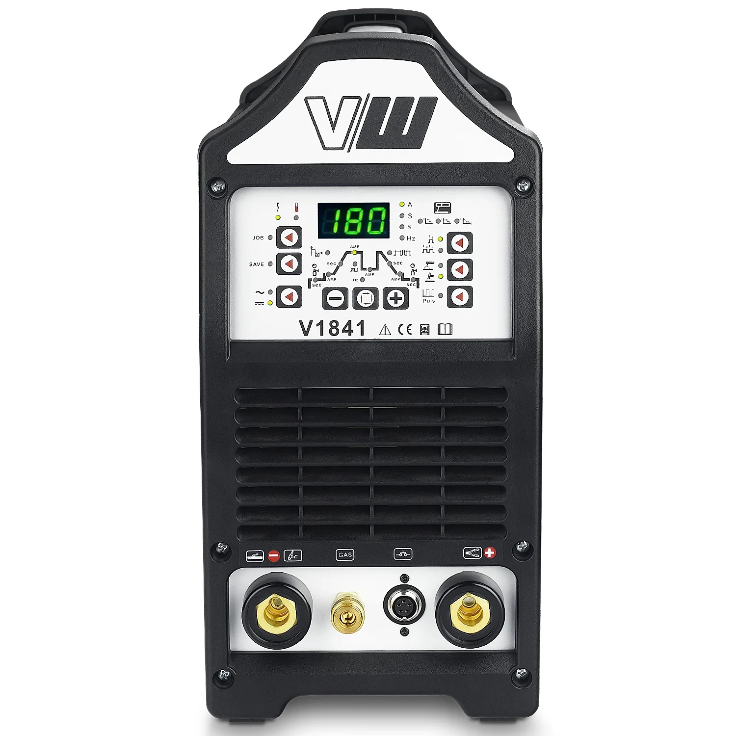 Сварочный аппарат AC / DC TIG 180A импульсный инвертор MMA электрода 170A IGBT алюминий | V1841 - Черная версия.