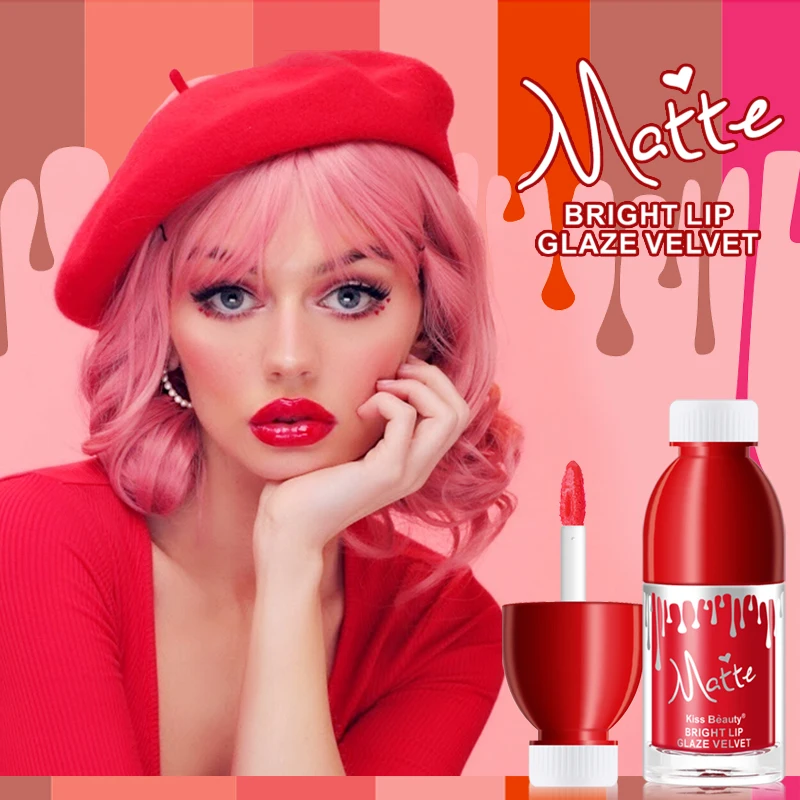 Матовое зеркало Увлажняющий блеск для губ осветляющая жидкая помада макияжа |