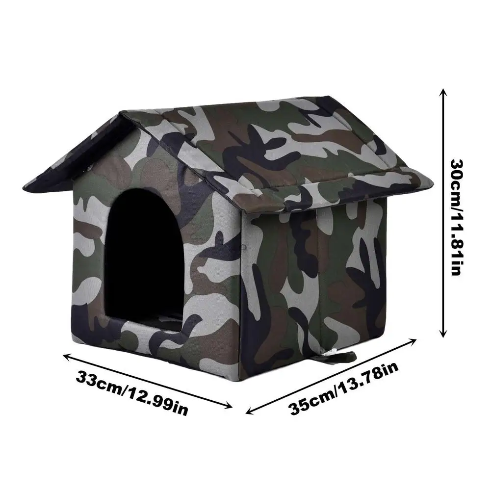 

Waterproof Outdoor Pet House Thickened Cat Nest Tent Cabin Pet Bed Tent Cat Kennel Portable Travel Nest Pet Dog Cat Bed Tent