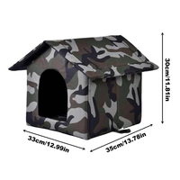 waterproof outdoor pet house thickened cat nest tent cabin pet bed tent cat kennel portable travel nest pet dog cat bed tent