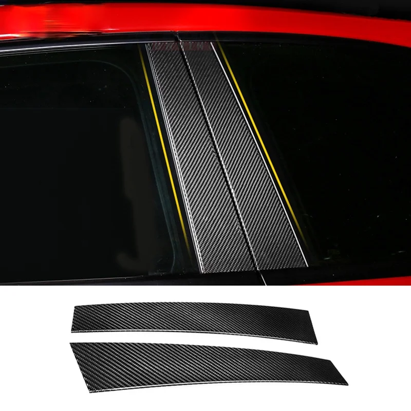 

Carbon Fiber Window Column B C Pillars Stickers Trim For Porsche 971 Panamera 971 2017-2020 Car Accessories
