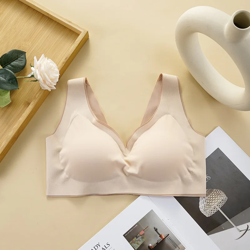 2021 Таиланд латекс бюстгальтер для Для женщин бесшовный с эффектом пуш-ап нижнее