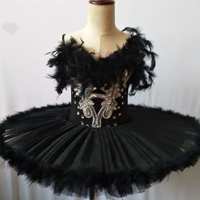 

White Black Tutu Ballet Feather Swan Lake Dress Women Child Girls Professional Ballet Tutu Ballerina Dress Kids Girls Dance Wear