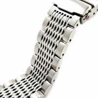 luxury 222024mm solid milan link stainless steel watch band folding clasp safety watches strap bracelet replacement