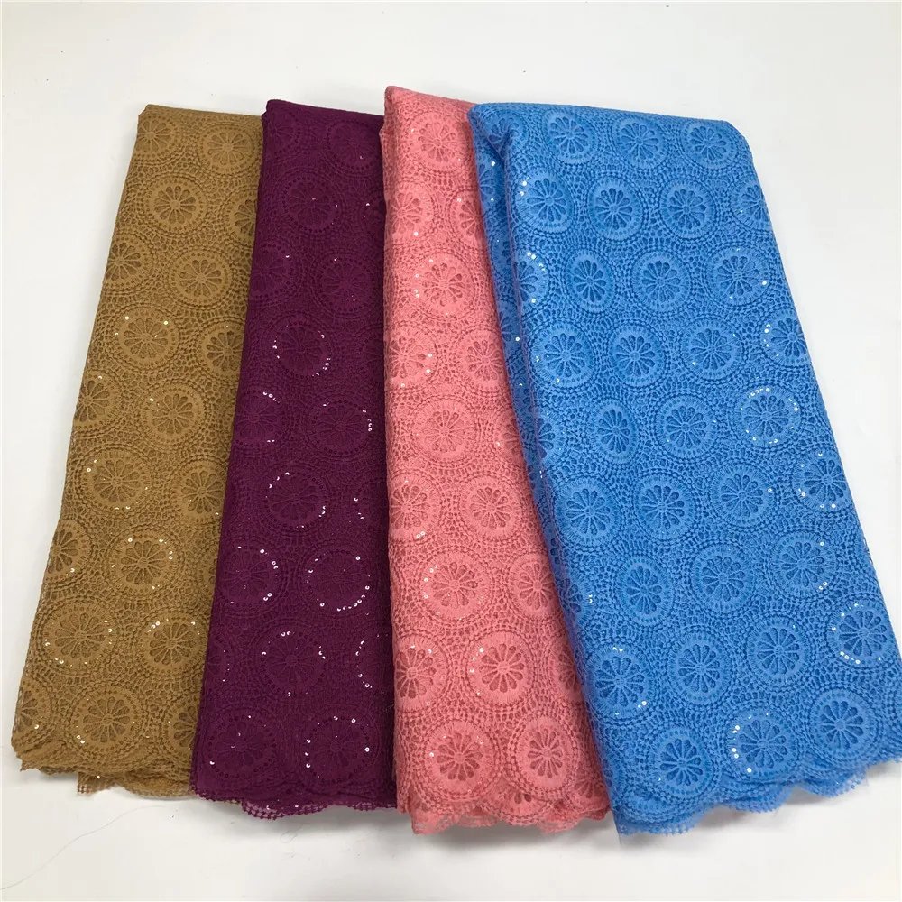 Персиковое Африканское кружево ткань 2023 высококачественное нигерийская