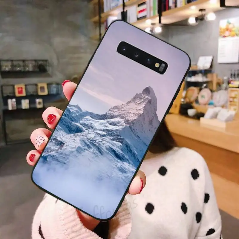 

Mountain sea scenery snow Phone Cases For Samsung A50 A51 A71 A20E A20S S10 S20 S21 S30 Plus ultra 5G M11 funda shell