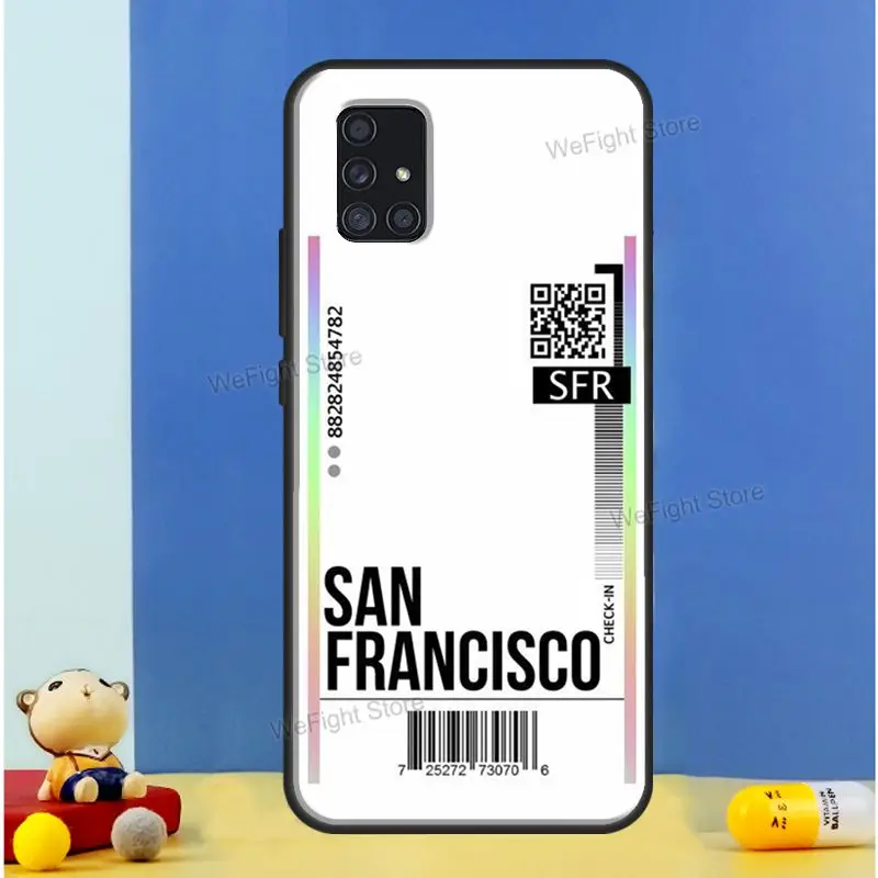 Летать билетов авиабилетов путешествия этикетки для Samsung A51 A31 A11 A20e A21S чехол Galaxy A71