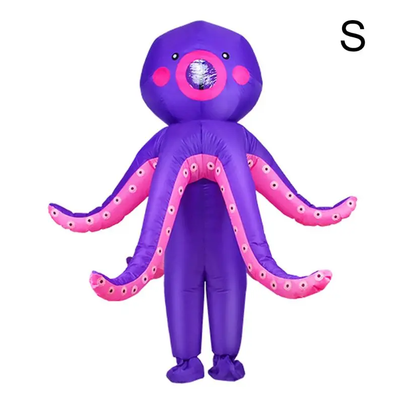 

Inflatable Octopus Costume Adults Funny Blow up Outfit Halloween Cosplay Fancy Dress Clothing