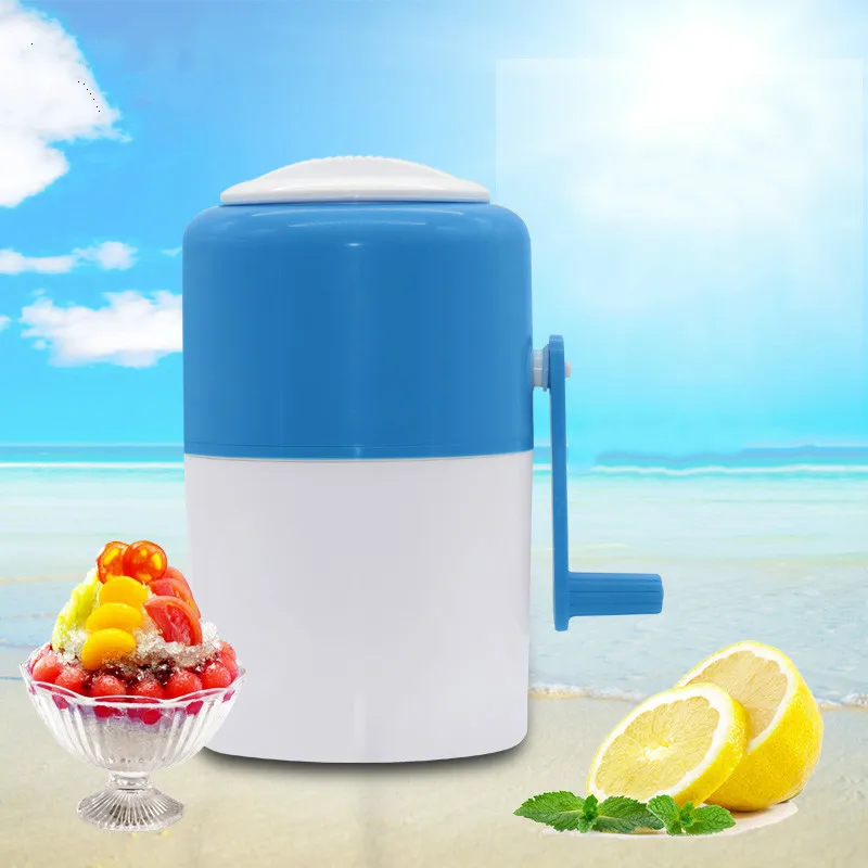 Manual Ice Crusher Shaver Hand Crank Mini Shaving Machine DIY Cream Grinding Shredding Snow Cone Smasher Grinder |