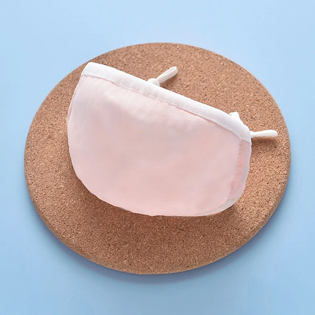 

1PCS Cotton Washable Reusable Face Mask Fashion Adult Breathing Solid Dustproof Filter Masks Mouth Mask With Design Masque