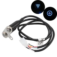 12v handlebar control led on off switch warning flasher signal auxiliary adjustable manual button for scooter moto universal