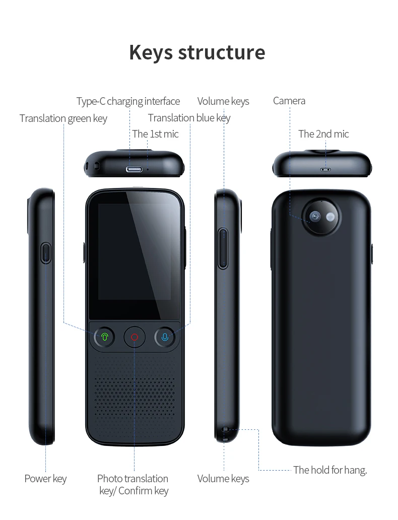 T10 Pro 138 языков мгновенный голосовой переводчик одновременный портативный