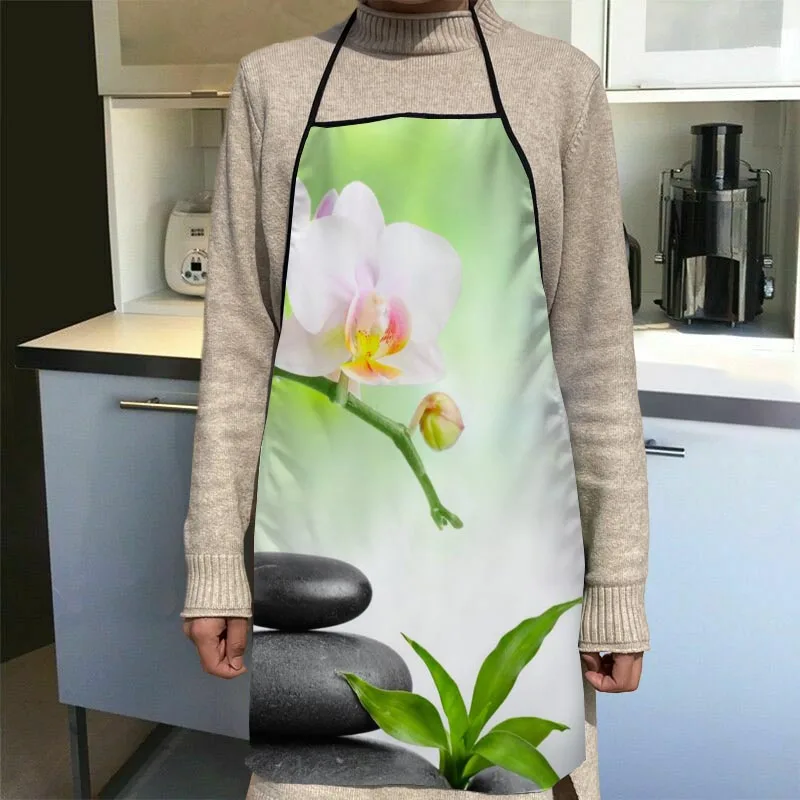 

Bamboo Pattern Aprons Home Coffee Shop Cleaning Aprons Anti-Dirty Kitchen Accessories For Men Women 50x75cm,68x95cm Funy Gift
