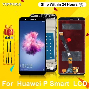 5 65 original for huawei p smart lcd touch screen digitizer for huawei fig lx1 fig la1 fig lx2 fig lx3 display replacement part free global shipping