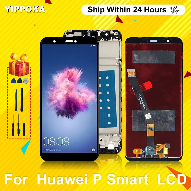 Digitalizador de pantalla t&aacute;ctil LCD para Huawei P Smart, pieza de repuesto Original de 5,65 pulgadas, para Huawei FIG-LX1, FIG-LA1, FIG-LX2, FIG-LX3-0
