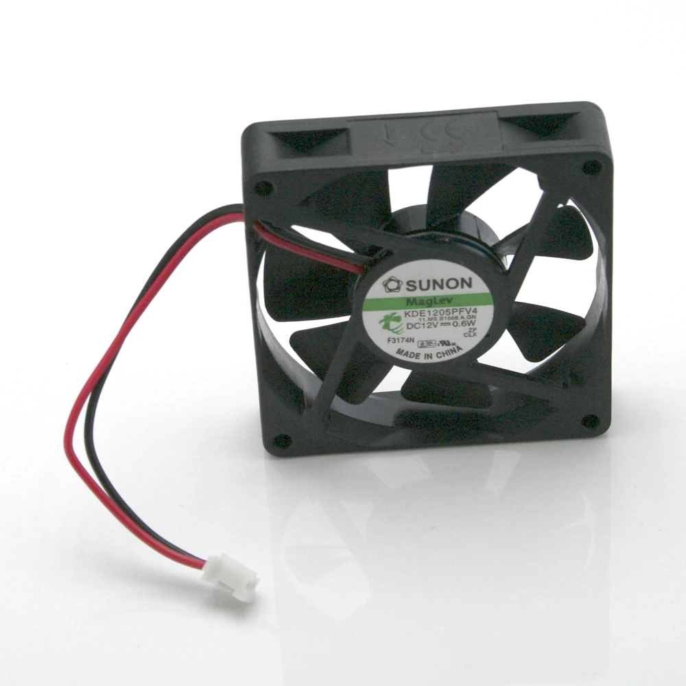 Оригинальный SUNON KDE1205PFV4 AC/DC 12V 0 6 W 5 см 2 шт/комплект провода бесшумный вентилятор