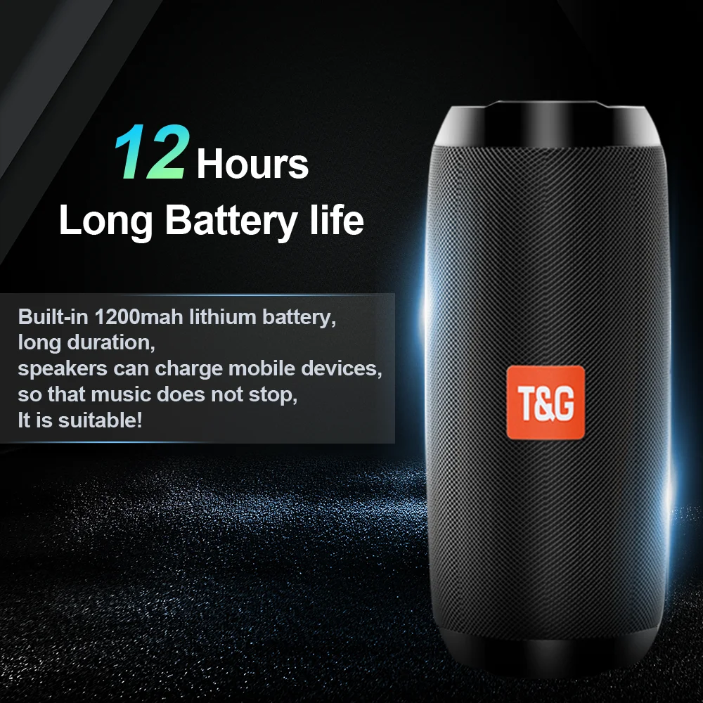 TG117 с открытым блютузом Динамик 20 Вт USB Водонепроницаемый Портативный Hi Fi