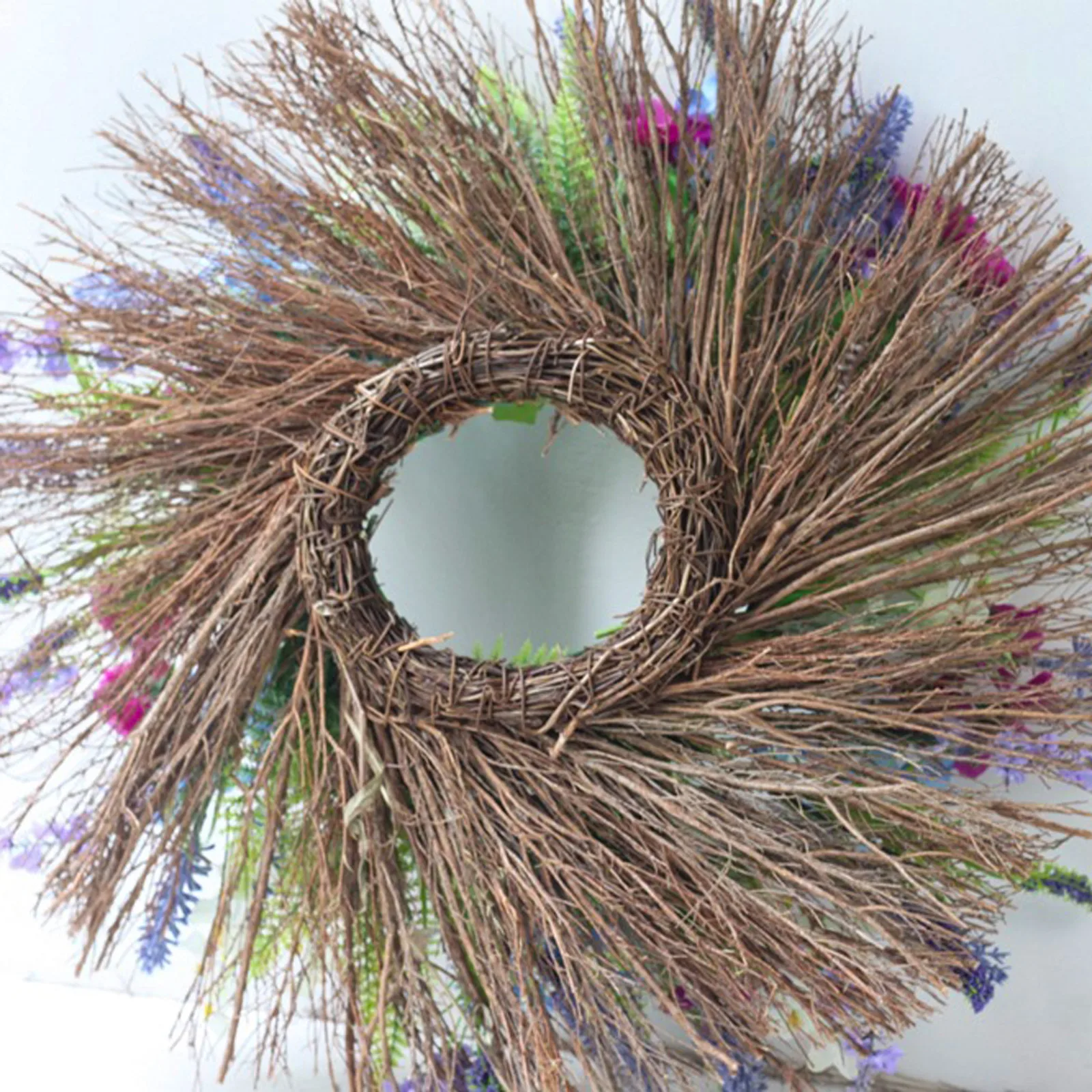 

Artificial Garland Lavender Wreath Front Door Wall Hanging Wreath Decorations Wedding Party Home Farmhouse Ornaments