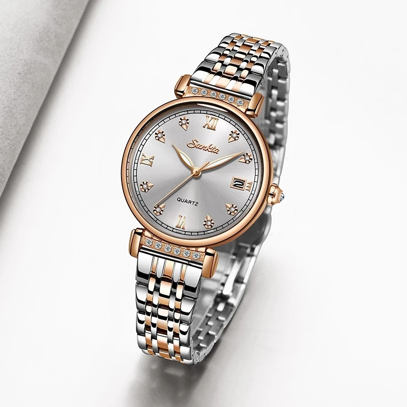 SUNKTA New Rose Gold Women Watches Business Quartz Watch Ladies Top Brand Luxury Female Wrist Watch Girl Clocks Relogio Feminin enlarge