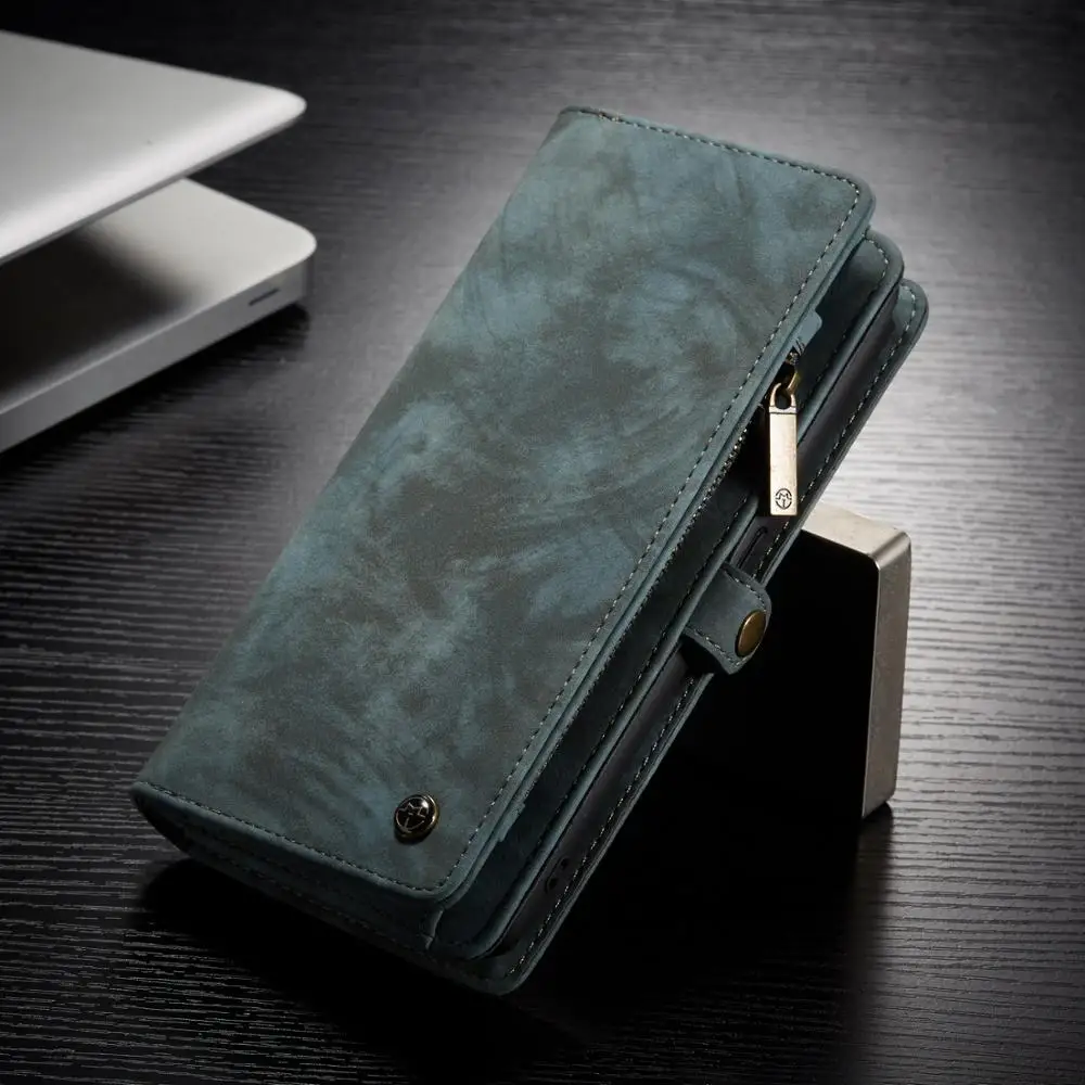 

CaseMe Leather Cover For Oneplus 7 Pro Multifunction Wallet Magnetic Flip Cases for One Plus 7 1+7 Pro Business Phone Case Coque