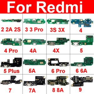 Плата подключения USB для зарядки Xiaomi Redmi 1s 2 2s 2A 3 3S 3X 4 4A 4X 5 5A 6 6A 7 7A 3G4G Pro Plus, док-станция с зарядным устройством USB