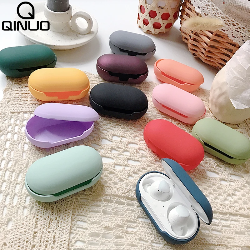 Матовый песчаный Жесткий пластиковый Чехол для наушников Samsung Galaxy Buds Plus чехол