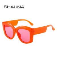 shauna ins popular fashion oversized square women sunglasses retro candy color shades uv400 men trending sun glasses