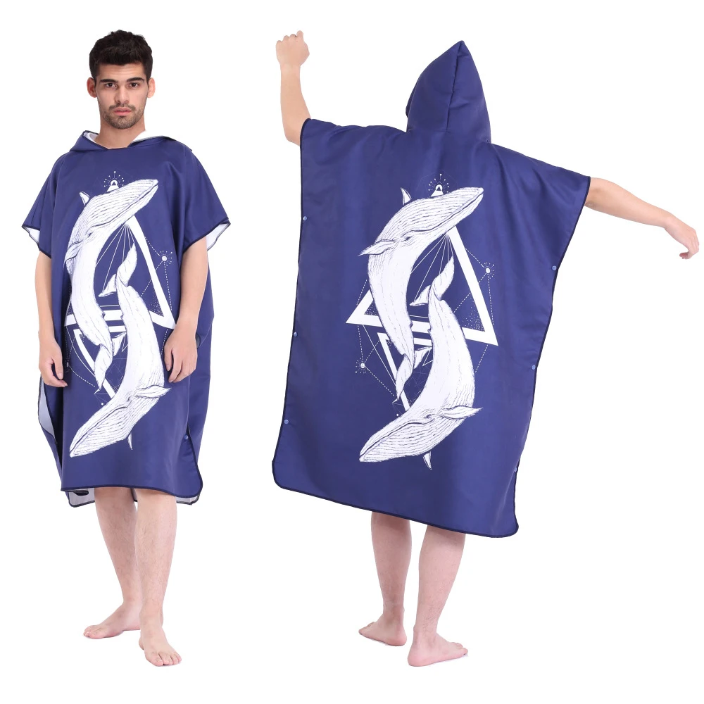 Модное быстросохнущее пляжное полотенце/пляжный купальный халат для