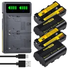 2800 мАч, NP-F550 NP-F570 Батарея + Новый светодиодный USB Dual Зарядное устройство для беспроводной триггер вспышки Yongnuo Viltrox светодиодный видео светильник YN300 II YN300 III YN600 воздуха