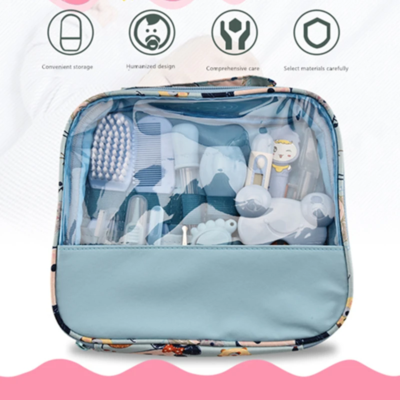Baby Care Multifunction Set Healthcare Thermometer Hygiene Grooming Brush Infant Kit Nail Trimmer Scissor Toiletries | Дом и сад