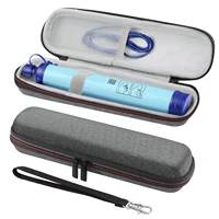 new hard carrying storage travel case bags for life straw personal water filte sewage purification zipper protective box