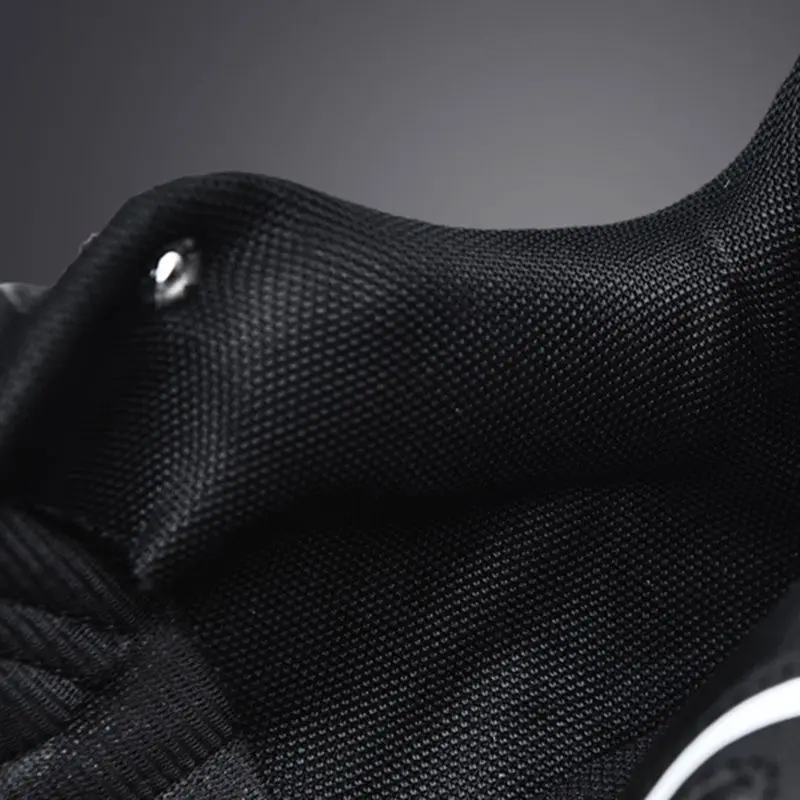 Модные черные кроссовки для мужчин прогулочные Повседневные Удобные слипоны