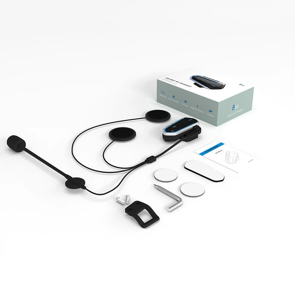 Motorbike Bluetooth Interphone Low-energy Hands-free Portable Intercom ING-SHIPPING | Электроника