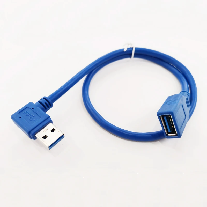 Удлинитель NCHTEK 90 градусов левый угол USB 3 0 A папа прямой мама около 50 см бесплатная