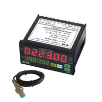fh8 6crnb 6 digital counter with proximity switch sensor npn mini electronic length batch meter