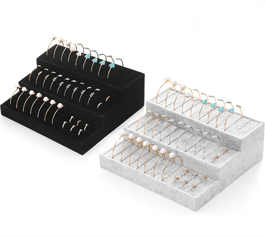 Подставка органайзер бархатная для браслетов ожерелий и ювелирных изделий