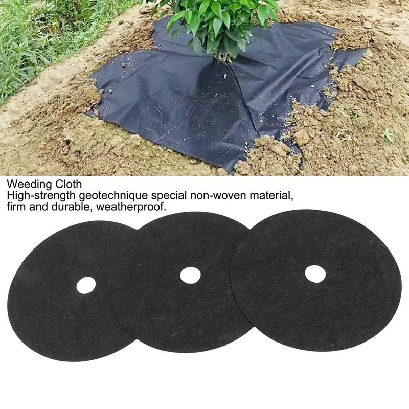 

30Pcs Non-Woven Degradable Gardening Weeding Cloth Cover for Agriculture Garden Ground Firm and Durable