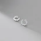 Серьги-клипсы с бусинами в горох для женщин, не проколотые двухслойные простые корейские модные студенческие женские украшения в подарок BOYULIGE