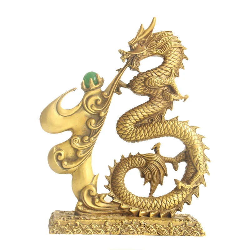 Жемчуг из чистой меди с драконом благословение дракон привлекает украшения для
