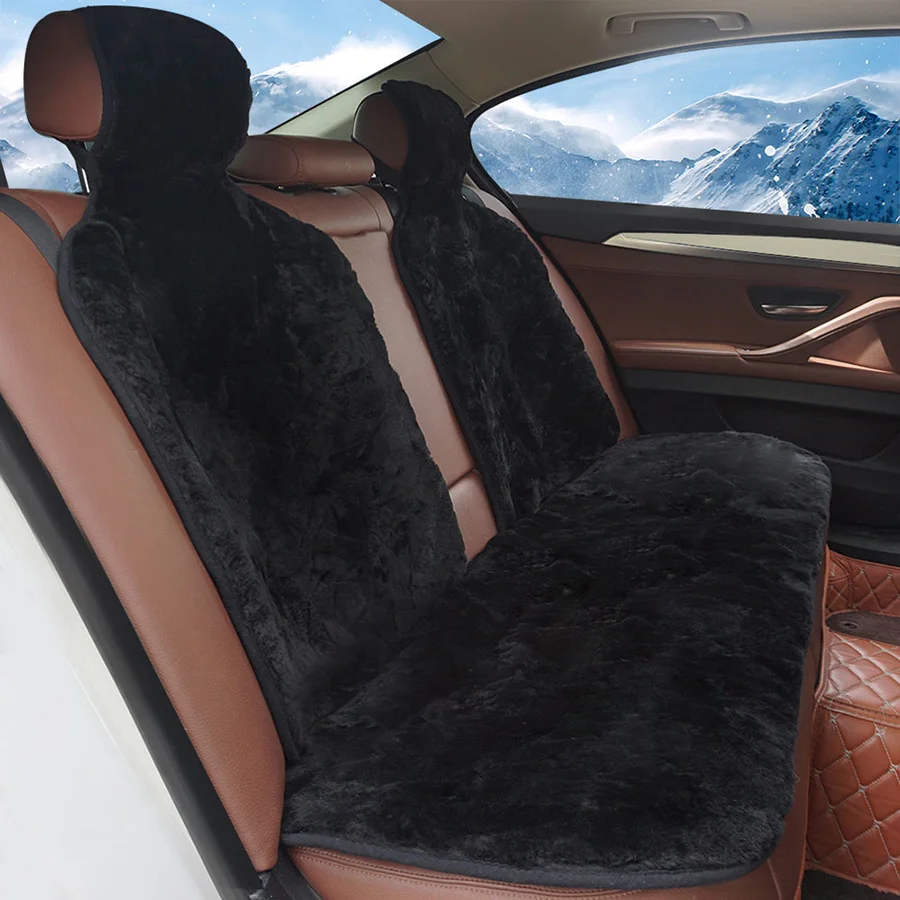 Накидка на сиденье автомобиля из натуральной меха овчины.короткие волосы авточехлы.черный цвет.теплая чувства.чехлы на авто универсальные.авто чехлы для honda accord 8.peugeot 307.lexus gs300 bwm