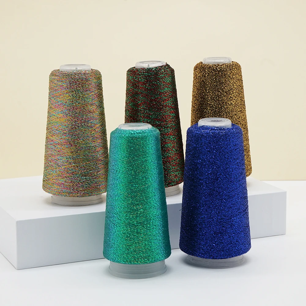 50 г/шар 2000 метров металлическая шелковая нить цвет золото тонкая пряжа для